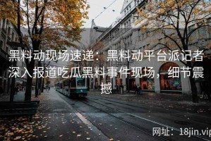 黑料动现场速递：黑料动平台派记者深入报道吃瓜黑料事件现场，细节震撼