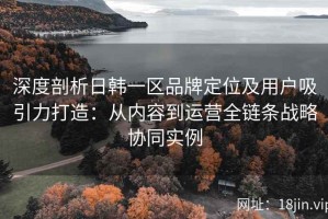 深度剖析日韩一区品牌定位及用户吸引力打造：从内容到运营全链条战略协同实例