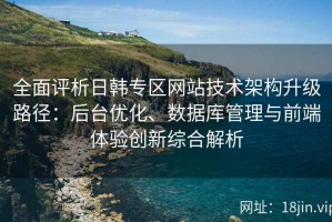 全面评析日韩专区网站技术架构升级路径：后台优化、数据库管理与前端体验创新综合解析