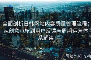 全面剖析日韩网站内容质量管理流程：从创意审核到用户反馈全周期运营体系解读