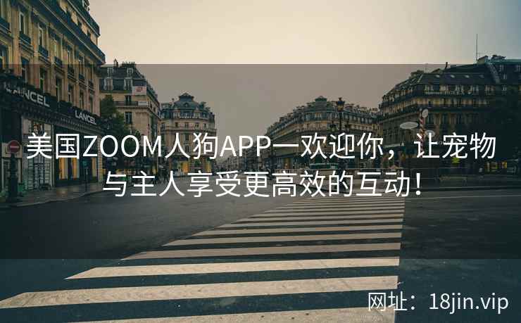 美国ZOOM人狗APP一欢迎你，让宠物与主人享受更高效的互动！